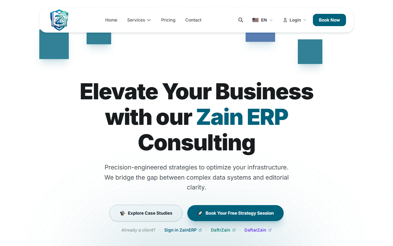 Daftar Zain — Financial ERP SaaS