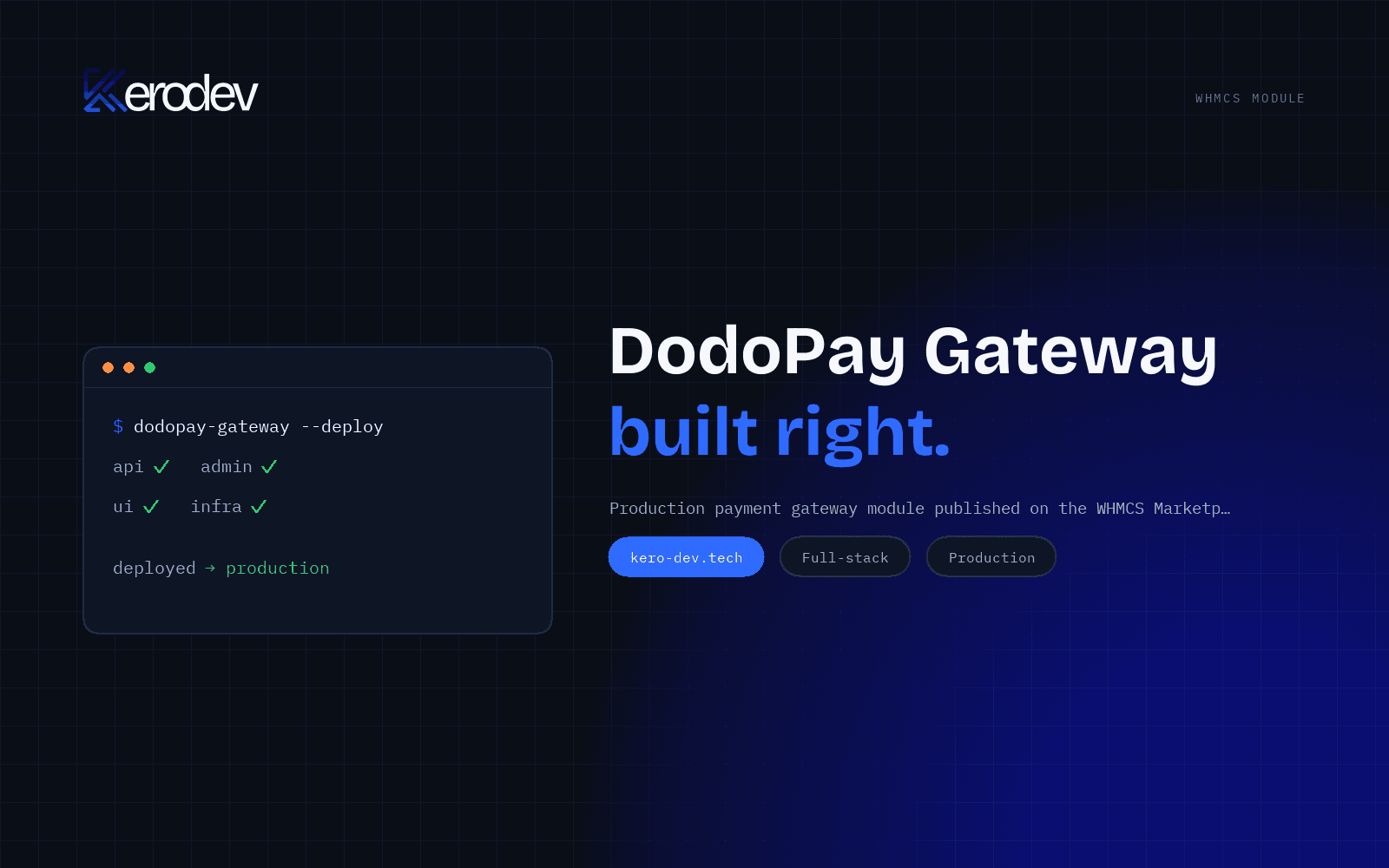 DodoPay Gateway — WHMCS Module