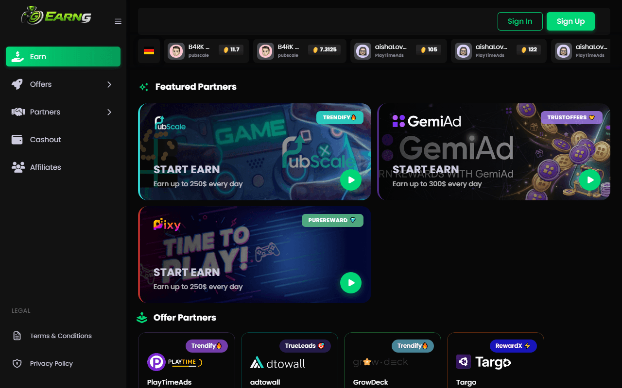 EarnG — Earn Money Online