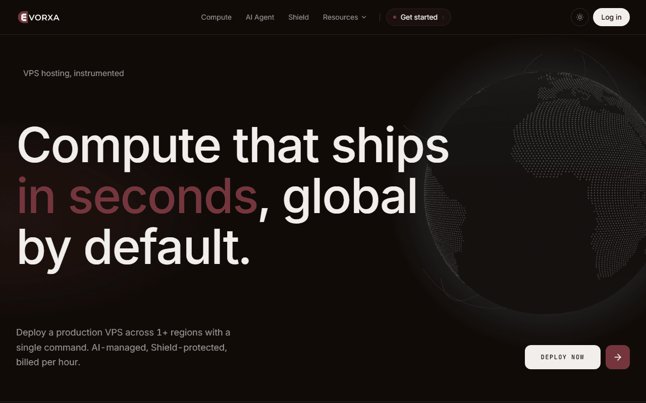 Evorxa — Autonomous VPS Platform & Console