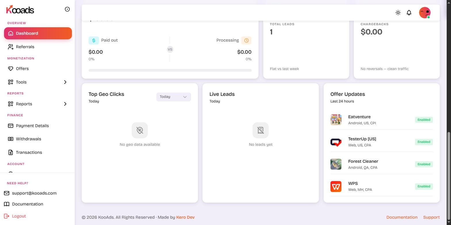 KooAds — Advertising Platform