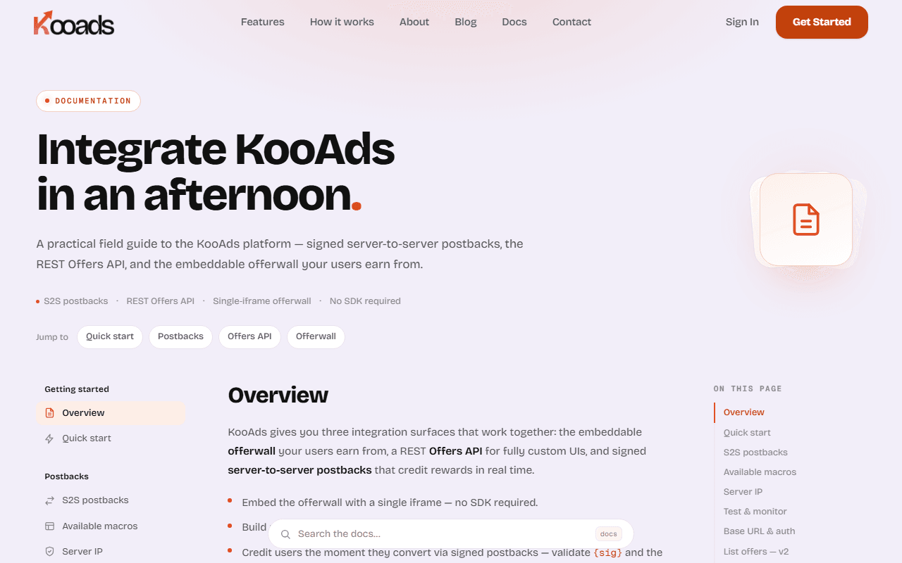KooAds — Advertising Platform
