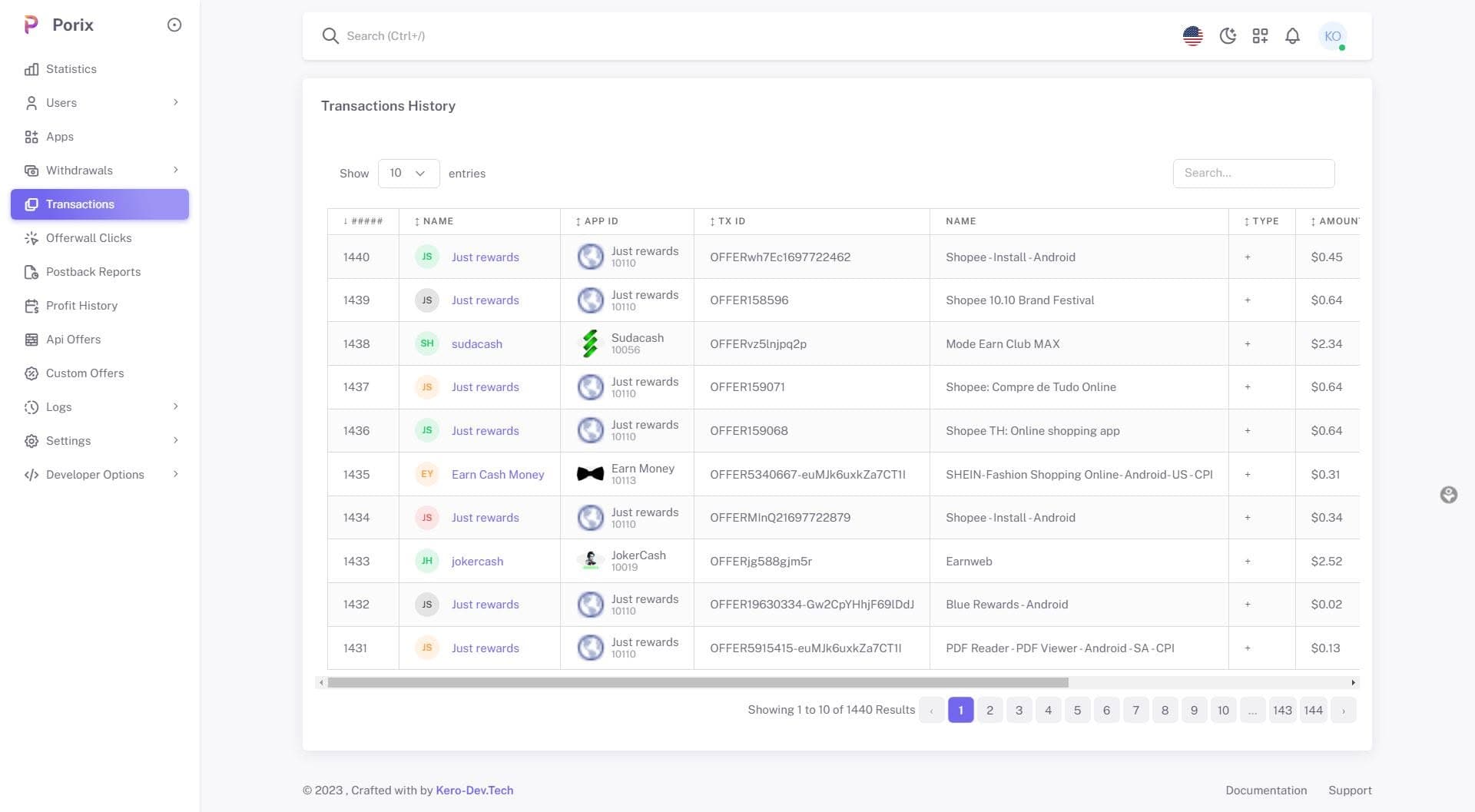 Porix — GPT Rewards Platform