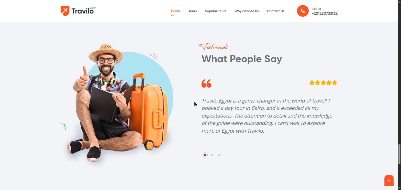Travilo Egypt — Travel Website