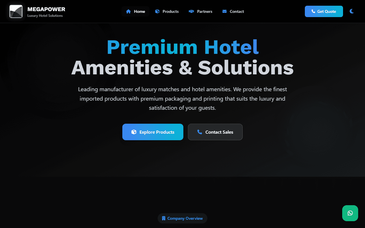 MegaPower — Corporate Website