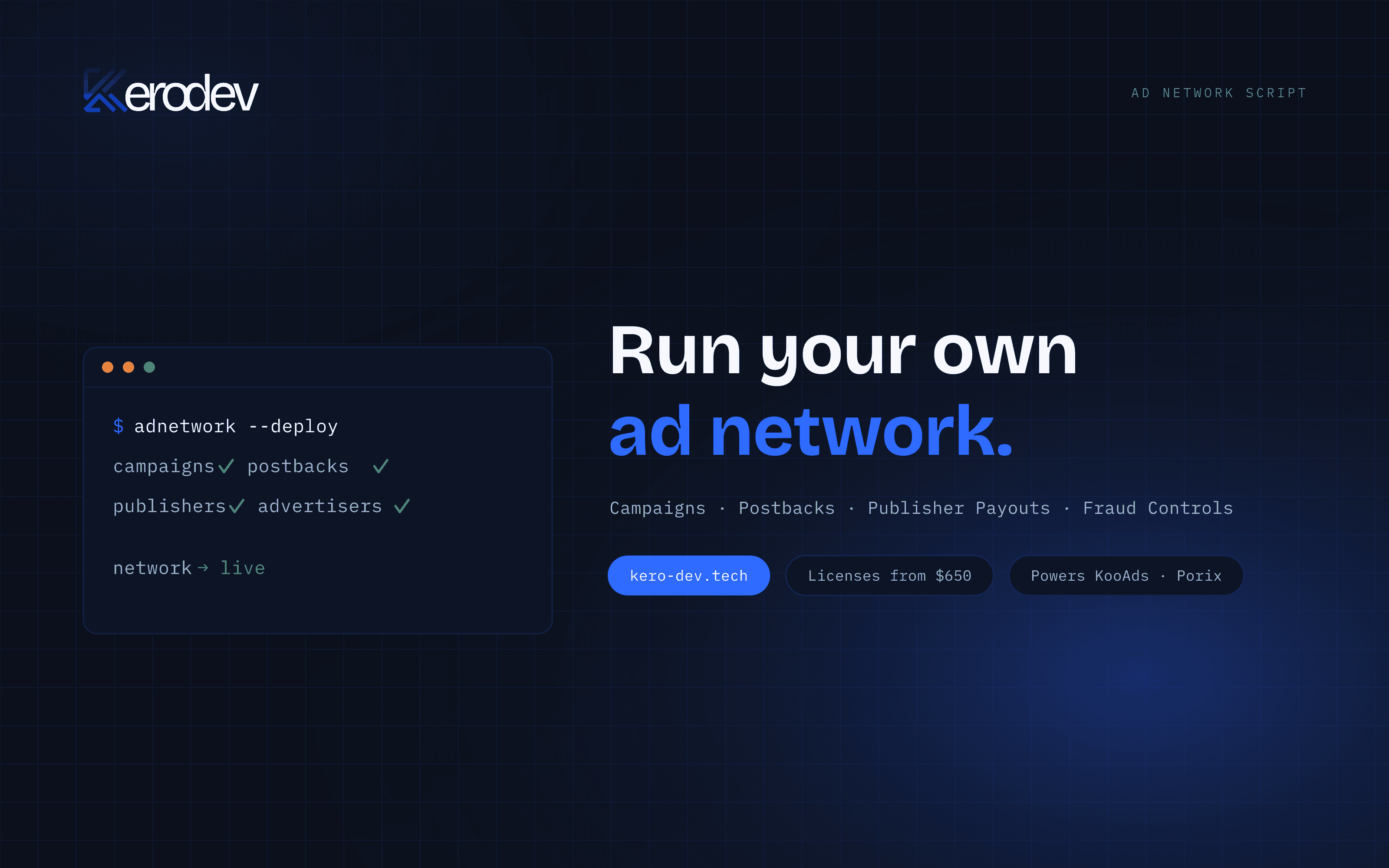 AdNetwork — Ad Network Script