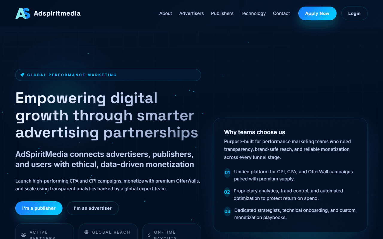 AdSpiritMedia — Monetization Network