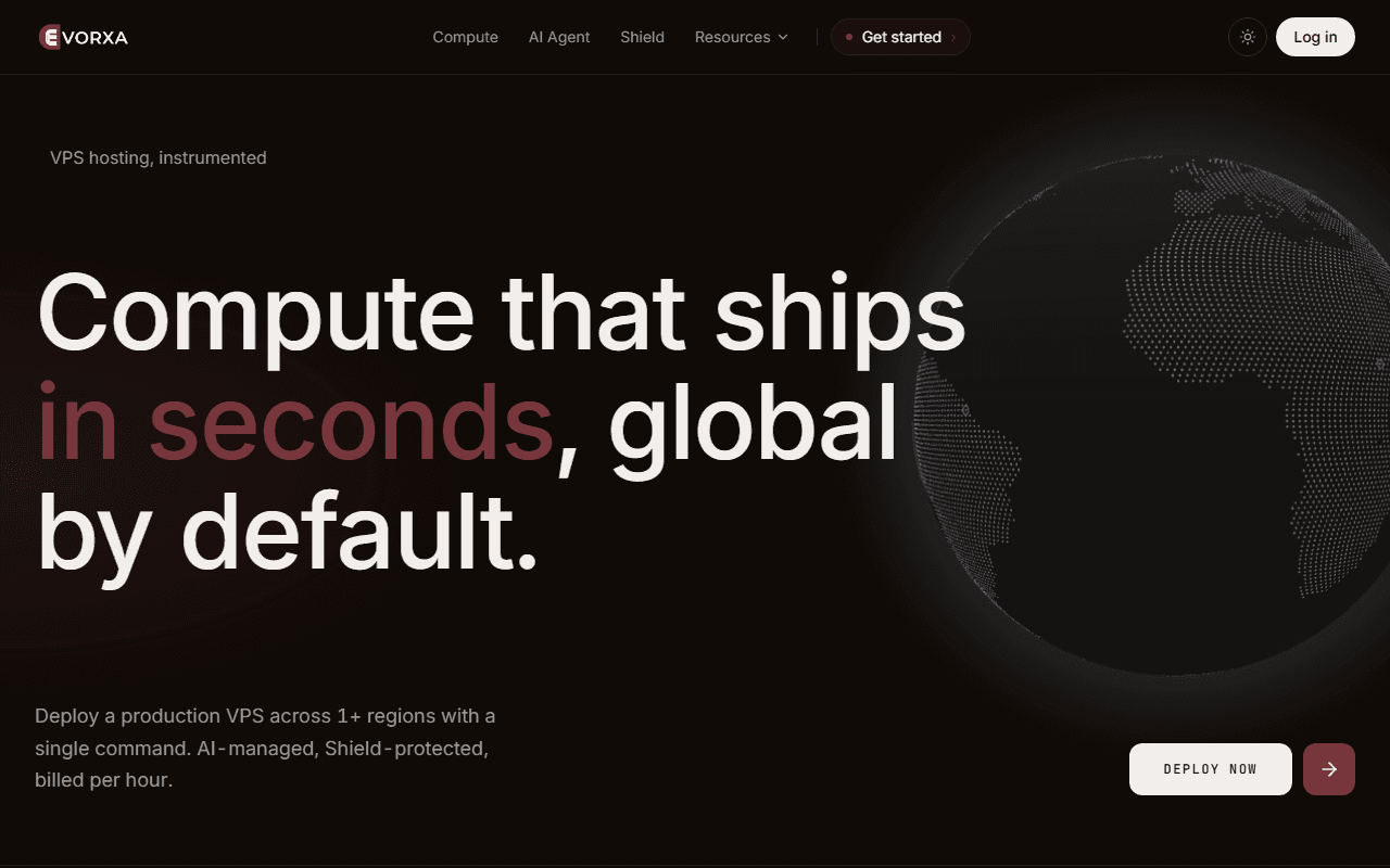 Evorxa — Autonomous VPS Platform & Console