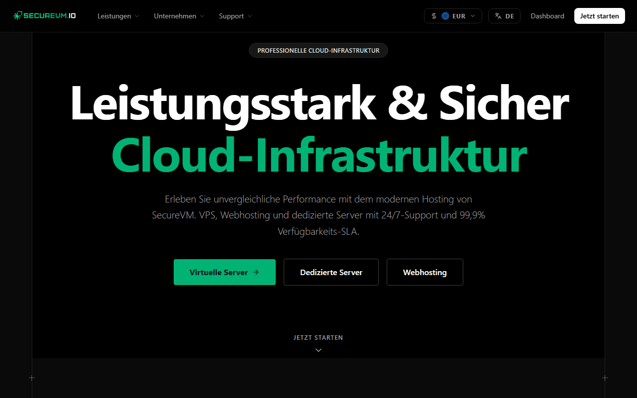 SecureVM.io — VPS Hosting Platform